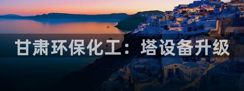 亿万先生官方网站首页：甘肃环保化工：塔设备升级