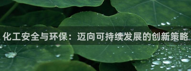 亿万先生mr网址：化工安全与环保：迈向可持续发展的创新策略