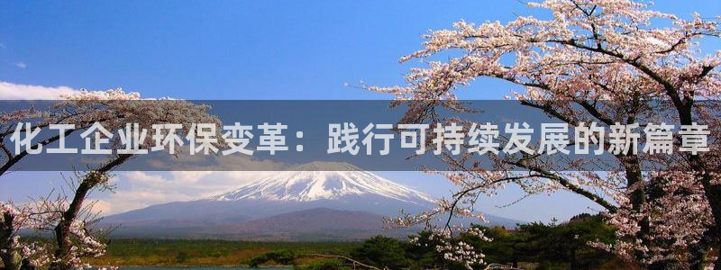 亿万手游平台官网：化工企业环保变革：践行可持续发展的新篇章