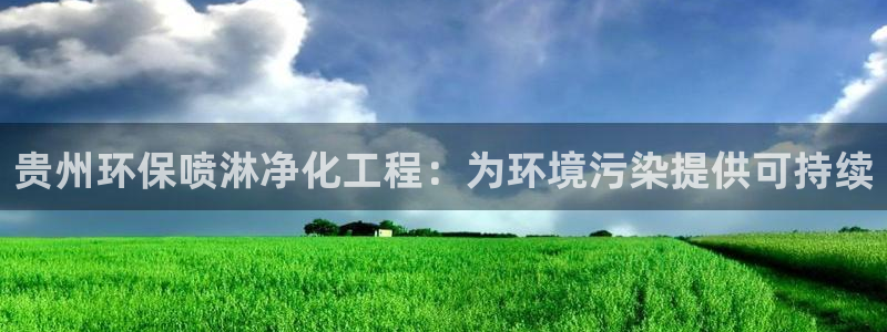 亿万先生客户端官网登录不上：贵州环保喷淋净化工程：为环境污染提供可持续