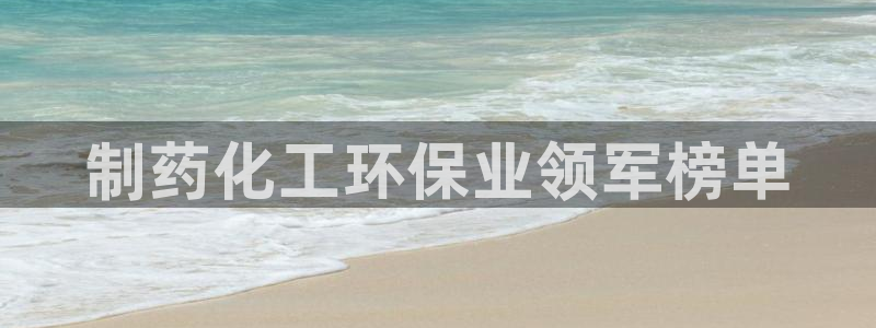 亿万手游官网：制药化工环保业领军榜单