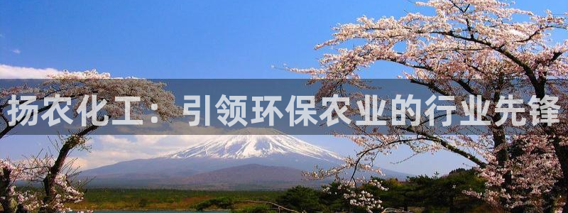 亿万剧情详解：扬农化工：引领环保农业的行业先锋