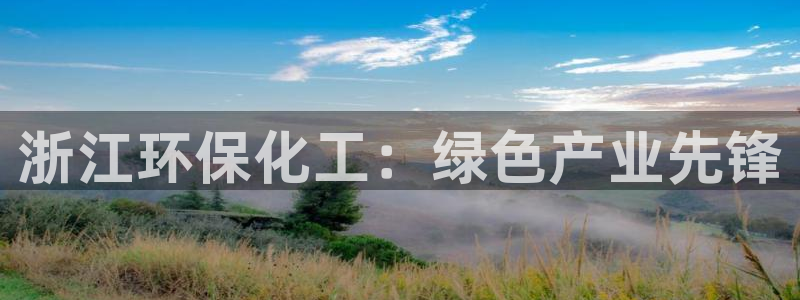 亿万先生客户端官网登录入口：浙江环保化工：绿色产业先锋