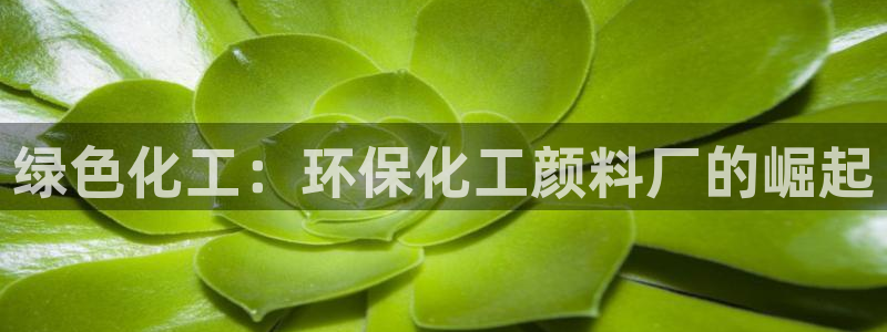 亿万官网：绿色化工：环保化工颜料厂的崛起