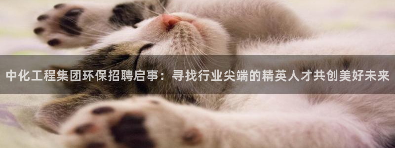 亿万 在线：中化工程集团环保招聘启事：寻找行业尖端的精英人才共创美好未来