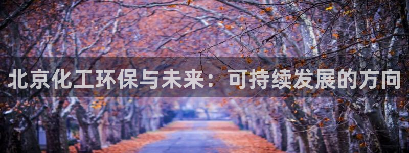 亿万先生mr008cc官网：北京化工环保与未来：可持续发展的方向