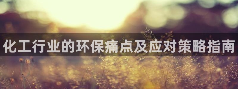 亿万app：化工行业的环保痛点及应对策略指南