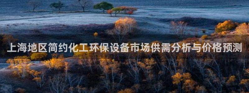 亿万先生m007：上海地区简约化工环保设备市场供需分析与价格预测