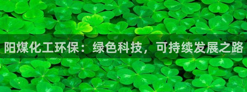 亿万官网手机登录：阳煤化工环保：绿色科技，可持续发展之路