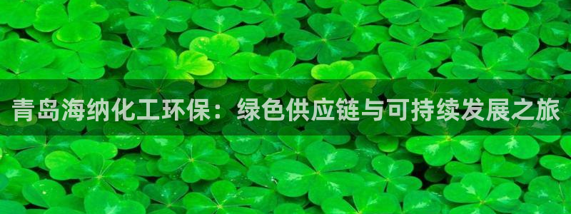 亿万先生现在的网址谁知道：青岛海纳化工环保：绿色供应链与可持续发展之旅
