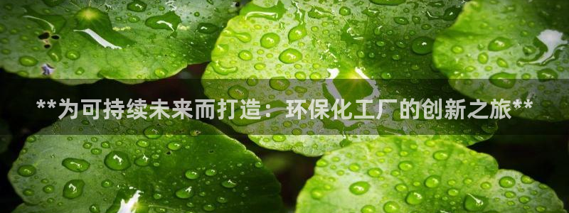 亿万先生网页在线客服：**为可持续未来而打造：环保化工厂的创新之旅**